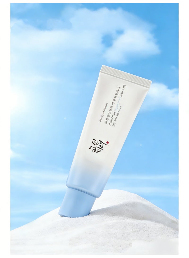 عام جمال جوسون واقي شمسي الأرز + B5 أكوا فريش 50 مل - SPF50+ PA++++ | حماية شمسية خفيفة الوزن - Image 1